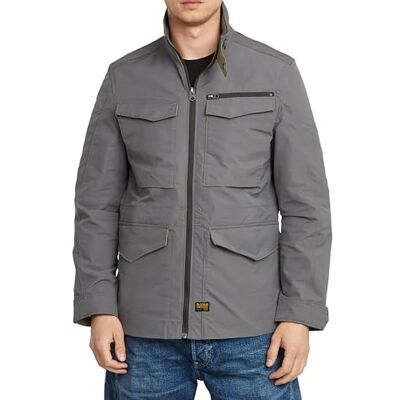 G-STAR Men's Rovic Slim Field Jacket, Grey (gs grey D26117-D908-1260), L G-STAR Men's Rovic Slim Field Jacket, Grey (gs grey D26117-D908-1260), L
