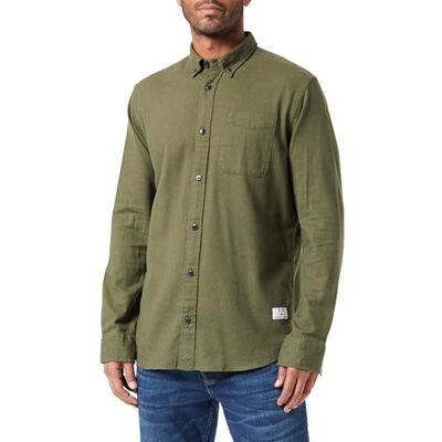 JACK & JONES Men's Jprblubrook Solid Twill Shirt L/S Casual Shirt, Grape Leaf/Fit: Comfort fit, L JACK & JONES Men's Jprblubrook Solid Twill Shirt L/S Casual Shirt, Grape Leaf/Fit: Comfort fit, L
