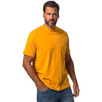 JP 1880 Men's Large Sizes Plus Sizes Menswear L-8XL Basic Crew Neck Combed Cotton up to 8XL 702558, Curry, XXL JP 1880 Men's Large Sizes Plus Sizes Menswear L-8XL Basic Crew Neck Combed Cotton up to 8XL 702558, Curry, XXL