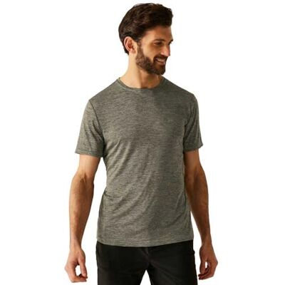 Regatta Mens Fingal Edition T-Shirt Sweat Wicking Quick Dry Top Tee Green Regatta Mens Fingal Edition T-Shirt Sweat Wicking Quick Dry Top Tee Green