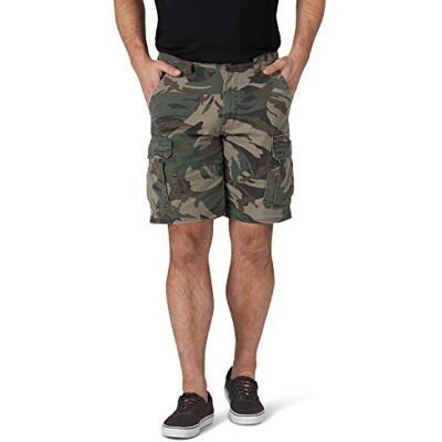 Wrangler Authentics Men's Classic Cargo Stretch Short, Green Camo, 34 Wrangler Authentics Men's Classic Cargo Stretch Short, Green Camo, 34