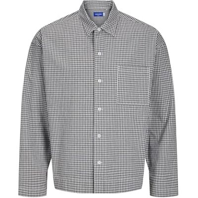 JACK & JONES Male Overshirt Wide Fit Overshirt, Bright White, M JACK & JONES Male Overshirt Wide Fit Overshirt, Bright White, M