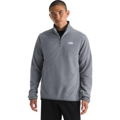 The North Face Men's Glacier Fleece 1/4 Zip Sweatshirt, Tnf Mid Grey Heather, 3XL The North Face Men's Glacier Fleece 1/4 Zip Sweatshirt, Tnf Mid Grey Heather, 3XL