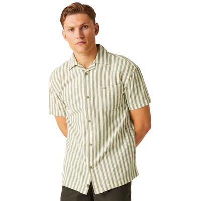 Regatta Men's ShoreBay II Short Sleeve Shirt, Wildlife/Ancient White Stripes, S Regatta Men's ShoreBay II Short Sleeve Shirt, Wildlife/Ancient White Stripes, S