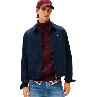 Tommy Hilfiger Men’s Classic Ivy Transitional Jacket with Zip, Blue (Desert Sky), XXL Tommy Hilfiger Men’s Classic Ivy Transitional Jacket with Zip, Blue (Desert Sky), XXL