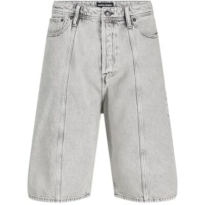 JACK & JONES Men's Jjiron Jjoriginal Shorts Sq 292, Grey Denim, XS JACK & JONES Men's Jjiron Jjoriginal Shorts Sq 292, Grey Denim, XS