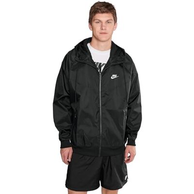 Nike DA0001-010 M NSW SPE WVN LND WR HD JKT Jacket Men's Black/White XL Nike DA0001-010 M NSW SPE WVN LND WR HD JKT Jacket Men's Black/White XL