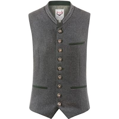 Stockerpoint Men's Weste Sirius Trachtenwesten Not Applicable, Grey (Grau-Tanne Grau-Tanne), X-Small (Manufacturer size: 46) Stockerpoint Men's Weste Sirius Trachtenwesten Not Applicable, Grey (Grau-Tanne Grau-Tanne), X-Small (Manufacturer size: 46)