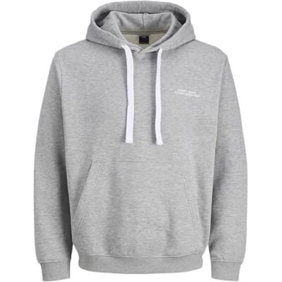 JACK & JONES Jcocover Graphic Hood, Light Grey Mix, M JACK & JONES Jcocover Graphic Hood, Light Grey Mix, M