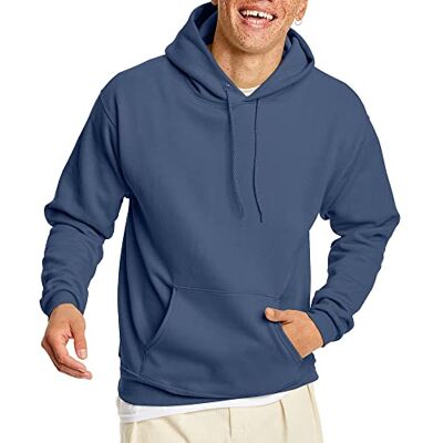 Hanes Men's EcoSmart Hoodie, Midweight Fleece, Pullover Hooded Sweatshirt, Denim Blue, 3XL Hanes Men's EcoSmart Hoodie, Midweight Fleece, Pullover Hooded Sweatshirt, Denim Blue, 3XL