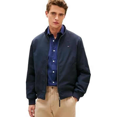 Tommy Hilfiger Men’s Water Repellent Harrington Jacket, Blue (Desert Sky), XXL Tommy Hilfiger Men’s Water Repellent Harrington Jacket, Blue (Desert Sky), XXL