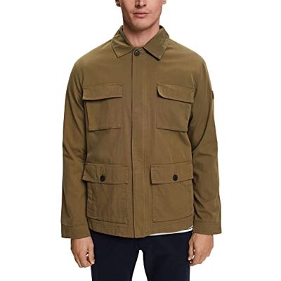 ESPRIT Cotton Blend Field Jacket, Light Khaki, XXL ESPRIT Cotton Blend Field Jacket, Light Khaki, XXL