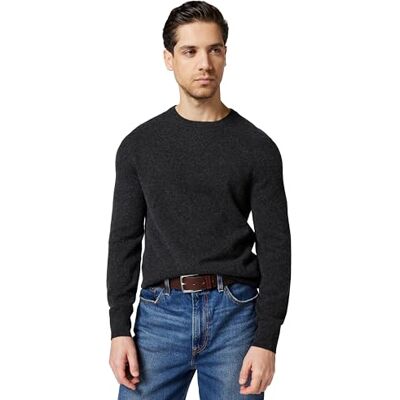 NAADAM Men's The Original Cashmere Crewneck Jumper Sweater, Smoke, Medium NAADAM Men's The Original Cashmere Crewneck Jumper Sweater, Smoke, Medium
