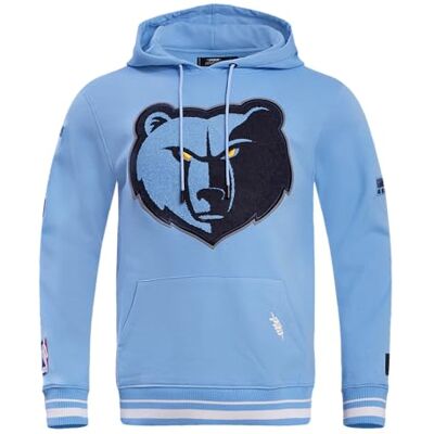 Pro Standard Mens NBA Memphis Grizzlies Retro Classics Pull Over Hoodie University Blue M Pro Standard Mens NBA Memphis Grizzlies Retro Classics Pull Over Hoodie University Blue M