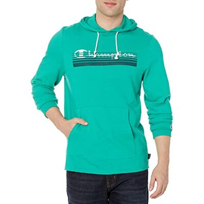 Champion Men's Middleweight Jersey Hoodie, Graphic Hooded Sweatshirt, Green Reef Sunrise Script, XXL Champion Men's Middleweight Jersey Hoodie, Graphic Hooded Sweatshirt, Green Reef Sunrise Script, XXL