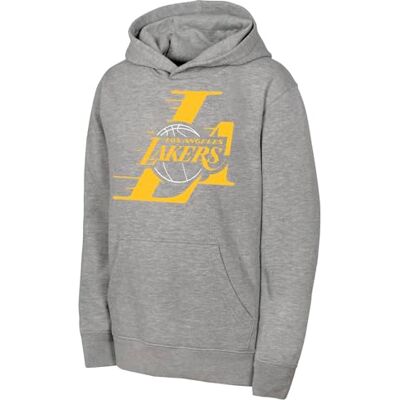 NBA Mens Fleece Hoodie, Heather Grey, 3XL EU NBA Mens Fleece Hoodie, Heather Grey, 3XL EU