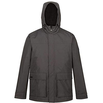 Regatta Men's Sterlings II Waterproof Jacket with Hood, Sealed Stitching, Insulated Polyester Lining and Interior Security Pocket Jackets Waterproof Insulated, mens, RMP288 03850, Seal Grey, S Regatta Men's Sterlings II Waterproof Jacket with Hood, Sealed Stitching, Insulated Polyester Lining and Interior Security Pocket Jackets Waterproof Insulated, mens, RMP288 03850, Seal Grey, S