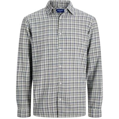 JACK & JONES Jorjoshua Flannel Check Shirt Ls Ln, Skyway, XS JACK & JONES Jorjoshua Flannel Check Shirt Ls Ln, Skyway, XS