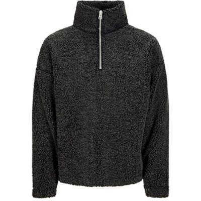 JACK & JONES Male Fleece Sweatshirt Plain Fleece Sweatshirt, black, XL JACK & JONES Male Fleece Sweatshirt Plain Fleece Sweatshirt, black, XL
