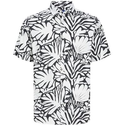 JACK & JONES JORJOSHUA Aruba AOP Shirt SS, Cloud Dancer/AOP: Abstract, S JACK & JONES JORJOSHUA Aruba AOP Shirt SS, Cloud Dancer/AOP: Abstract, S