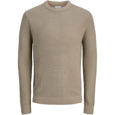JACK & JONES Jjlink Knit Crew Neck, Crockery, XL JACK & JONES Jjlink Knit Crew Neck, Crockery, XL