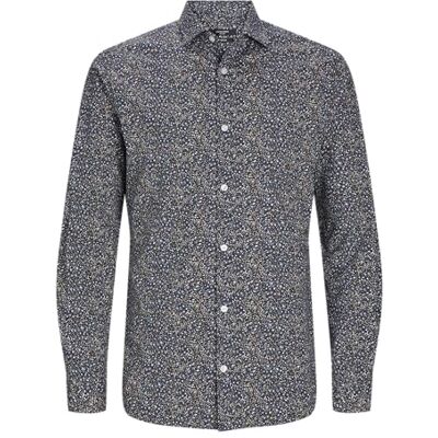 JACK & JONES Jprblablackpool Ls Aw24 Sn Stretch Shirt, Night Sky/fit: Slim fit, S JACK & JONES Jprblablackpool Ls Aw24 Sn Stretch Shirt, Night Sky/fit: Slim fit, S