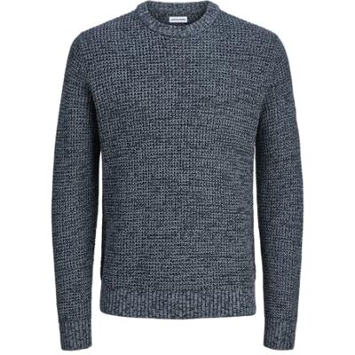JACK & JONES Jjlink Knit Crew Neck, Sky Captain, L JACK & JONES Jjlink Knit Crew Neck, Sky Captain, L