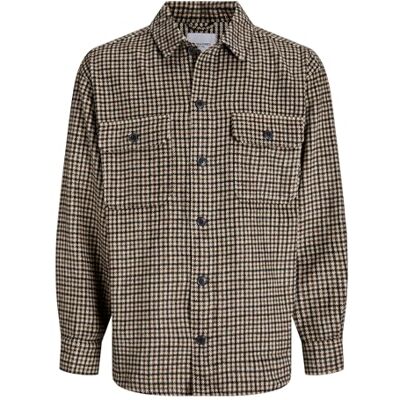 JACK & JONES Jjebradley Ollie Overshirt Ls Noos Pls Plus Size, Delicioso, 3XL JACK & JONES Jjebradley Ollie Overshirt Ls Noos Pls Plus Size, Delicioso, 3XL