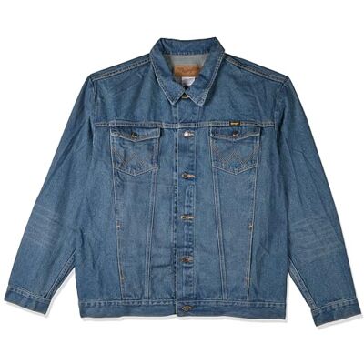 Wrangler Men's Western Unlined Denim Jacket, Dark Blue, XL Tall Wrangler Men's Western Unlined Denim Jacket, Dark Blue, XL Tall