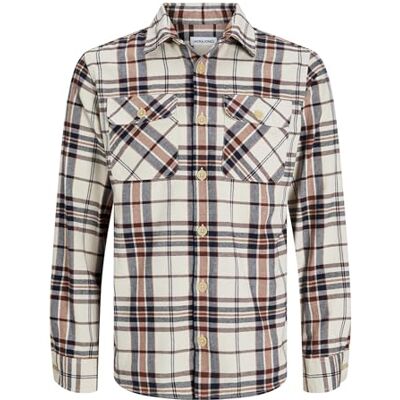 JACK & JONES Men's Jjedarren Overshirt Ls Noos Long Sleeve Shirt, Mocha Bisque, XL JACK & JONES Men's Jjedarren Overshirt Ls Noos Long Sleeve Shirt, Mocha Bisque, XL