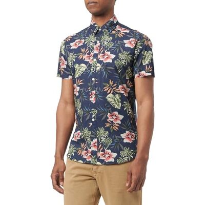 JACK & JONES JJCHILL AOP Shirt SS, Dark Navy, S JACK & JONES JJCHILL AOP Shirt SS, Dark Navy, S