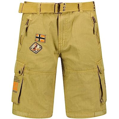 Geographical Norway Men's Paintball Men Bermuda Shorts, Mastic, Geographical Norway Men's Paintball Men Bermuda Shorts, Mastic,