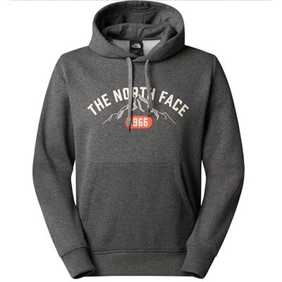 The North Face Men's Varsity Graphic Hooded Sweatshirt, Tnf Medium Grey Heather, S The North Face Men's Varsity Graphic Hooded Sweatshirt, Tnf Medium Grey Heather, S