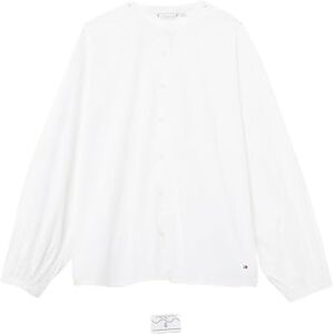 Tommy Hilfiger Women’s V-Neck Balloon Blouse, White (Th Optic White), 18 Tommy Hilfiger Women’s V-Neck Balloon Blouse, White (Th Optic White), 18