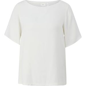s.Oliver BLACK LABEL Women's Short Sleeve Satin Look Blouse Shirt, Cream 0200, 16 s.Oliver BLACK LABEL Women's Short Sleeve Satin Look Blouse Shirt, Cream 0200, 16