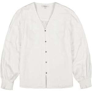 Garcia Women's Long-Sleeved Blouse, Off White, XS Garcia Women's Long-Sleeved Blouse, Off White, XS