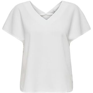 ONLY Women's Onlnova Life Elite S/S Emmy Top Solid, Cloud Dancer, XL ONLY Women's Onlnova Life Elite S/S Emmy Top Solid, Cloud Dancer, XL
