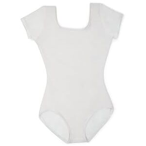 Capezio Women's Classic Short Sleeve Leotard,White,X-Large Capezio Women's Classic Short Sleeve Leotard,White,X-Large