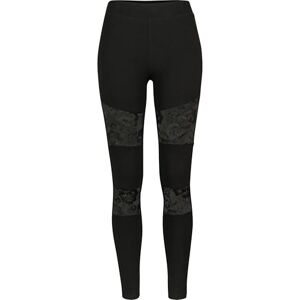 Urban Classics Women's Ladies Laces Inset Leggings, Black (Black 00007), XXXXXL Urban Classics Women's Ladies Laces Inset Leggings, Black (Black 00007), XXXXXL