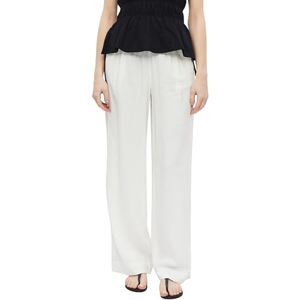 s.Oliver 2179148 Women's Long Linen Mix Trousers, White, 18 s.Oliver 2179148 Women's Long Linen Mix Trousers, White, 18