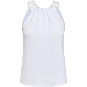 ONLY Women's Onlmette Dobby S/L Lace Top WVN Ex, Bright White, M ONLY Women's Onlmette Dobby S/L Lace Top WVN Ex, Bright White, M