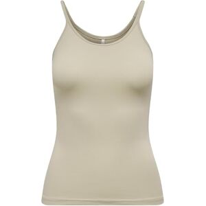 ONLY Women's Onllove Strap Singlet Noos JRS Sleeveless Top with O-Neck in Stretch Fit for Daily Style, Peyote, M ONLY Women's Onllove Strap Singlet Noos JRS Sleeveless Top with O-Neck in Stretch Fit for Daily Style, Peyote, M