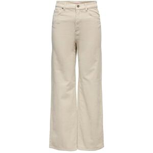 ONLY Women's Onlhope Global Ex Hw Wide Cord PNT High Waisted Wide Trousers, Oatmeal, 40W x 32L ONLY Women's Onlhope Global Ex Hw Wide Cord PNT High Waisted Wide Trousers, Oatmeal, 40W x 32L