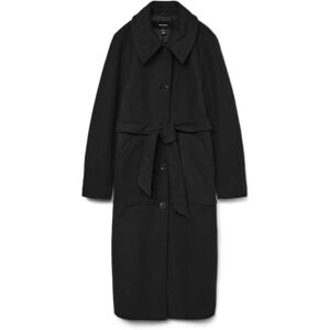 VERO MODA Vmfortuneparis Long Coat Ga Boo, black, L VERO MODA Vmfortuneparis Long Coat Ga Boo, black, L