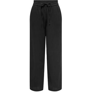 ONLY Women's Onltizana Cotton Loose Pants WVN Fabric Trousers, Black, M ONLY Women's Onltizana Cotton Loose Pants WVN Fabric Trousers, Black, M