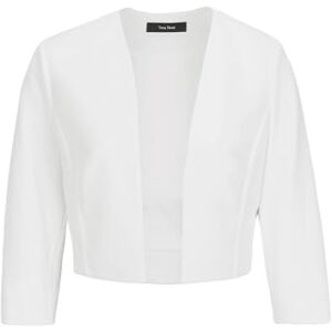 Vera Mont Women's Blazer Jacket Without Fastening, Off-White, 20 Vera Mont Women's Blazer Jacket Without Fastening, Off-White, 20