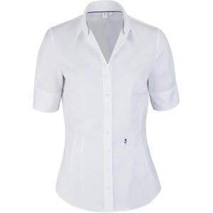 Seidensticker women's blouse shirt blouse non-iron slim fit short sleeve plain 100% cotton Seidensticker women's blouse shirt blouse non-iron slim fit short sleeve plain 100% cotton