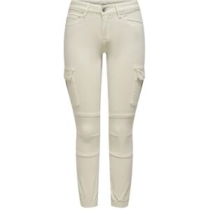 ONLY Missouri Skinny Cargo Trousers with Ankle Cuff, Pumice Stone, 36W x 30L ONLY Missouri Skinny Cargo Trousers with Ankle Cuff, Pumice Stone, 36W x 30L