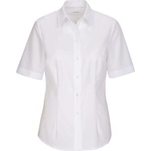 Seidensticker Women's Blouse City Blouse Non-Iron Shirt Collar Slim fit Short Sleeve 100% Cotton White Seidensticker Women's Blouse City Blouse Non-Iron Shirt Collar Slim fit Short Sleeve 100% Cotton White