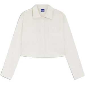 Hugo Boss Women's Edia_b Blouse, 110open White, 10 Hugo Boss Women's Edia_b Blouse, 110open White, 10